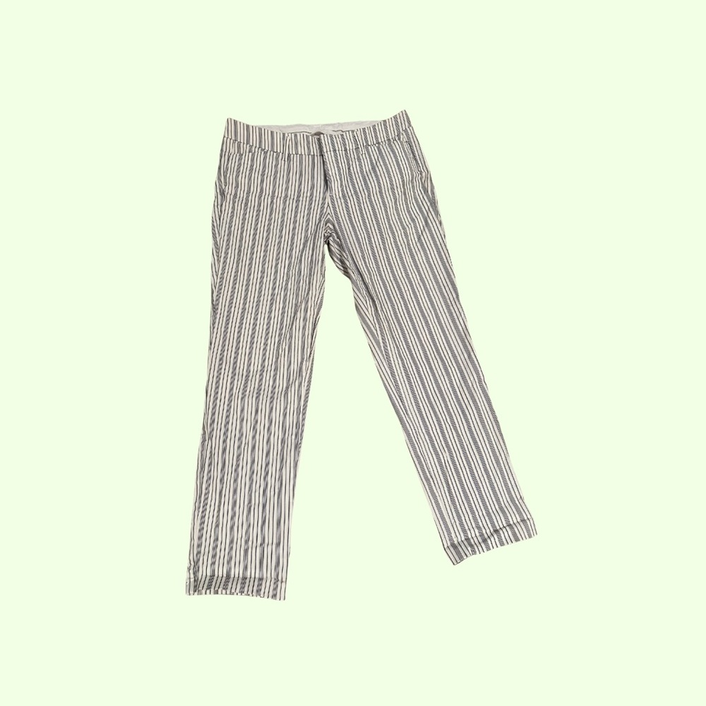 a.n.a Black and White Striped Women Pants